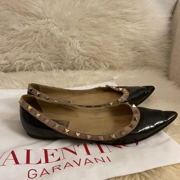 Valentino Rock Studded Flats - Picture 3 of 13